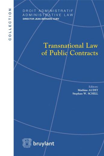 Couverture du livre « Transnational law of public contracts » de  aux éditions Bruylant