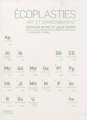 Couverture du livre « Écoplastie ; art et environnement » de Julie Ramos et Benedicte Ramade et Veronique Souben et Nathalie Blanc aux éditions Manuella