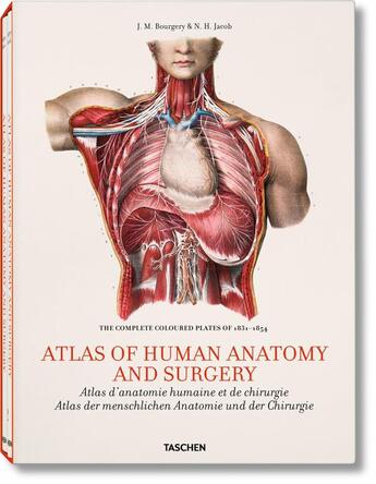 Couverture du livre « Atlas of human anatomy and surgery » de Jean-Marc Bourgery aux éditions Taschen