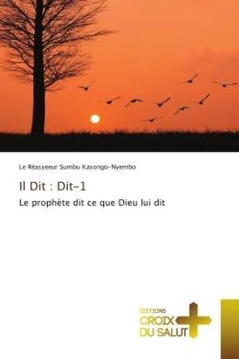 Couverture du livre « Il Dit : Dit-1 : Le prophète dit ce que Dieu lui dit » de Le Réasseeur Sumbu Kasongo-Nyembo aux éditions Croix Du Salut