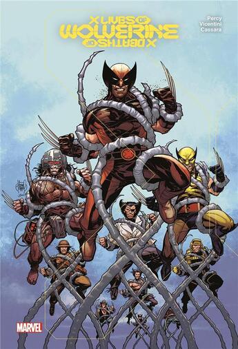 Couverture du livre « X Lives / X Deaths of Wolverine » de Benjamin Percy et Federico Vicentini et Joshua Cassara aux éditions Panini