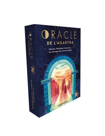 Couverture du livre « Oracle de l'Agartha : Atlantes, Pléiadiens, Lémuriens... les messages des anciens peuples » de Lucile Houssin aux éditions Le Lotus Et L'elephant