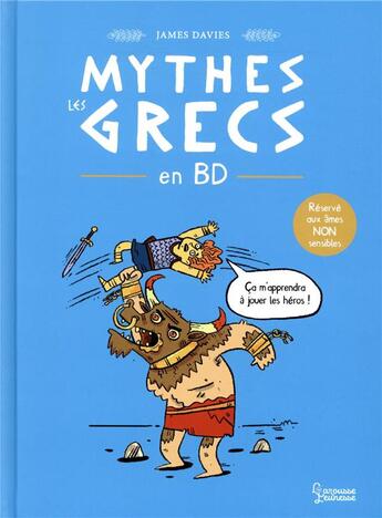 Couverture du livre « Mythes grecs en BD » de James Davies aux éditions Larousse