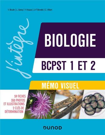 Couverture du livre « Mémo visuel de Biologie BCPST 1 et 2 - 3e éd. » de Valerie Boutin et Laurent Geray et Yann Krauss et Jean-François Bonello aux éditions Dunod