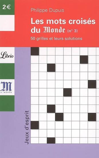 Couverture du livre « Mots croises t.3 - 50 grilles et leur solutions » de  aux éditions J'ai Lu