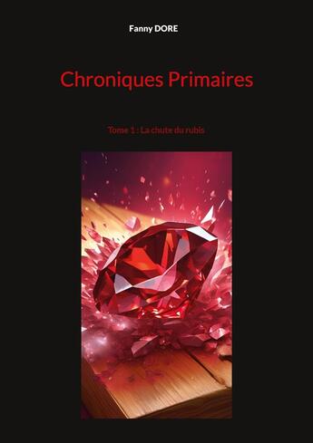 Couverture du livre « Chroniques Primaires : Tome 1 : La chute du rubis » de Fanny Dore aux éditions Books On Demand