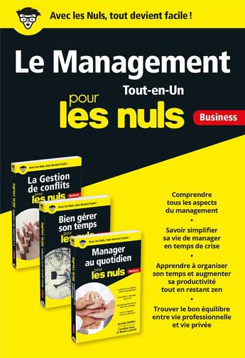 Couverture du livre « Le management tout-en-un pour les nuls ; business » de  aux éditions First
