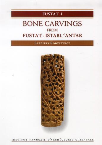 Couverture du livre « Bone carving from fustat istabl antar excavations of the institut francais d'arc » de Rodziewicz/Gayr aux éditions Ifao