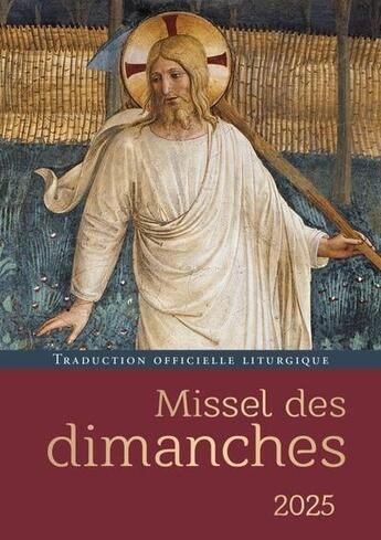 Couverture du livre « Missel des dimanches 2025 » de  aux éditions Mame