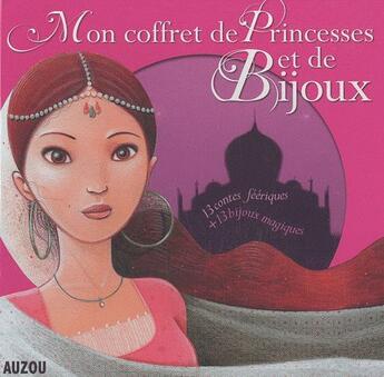 Couverture du livre « Mon coffret de princesses et de bijoux » de Vilcollet et Pompe aux éditions Philippe Auzou