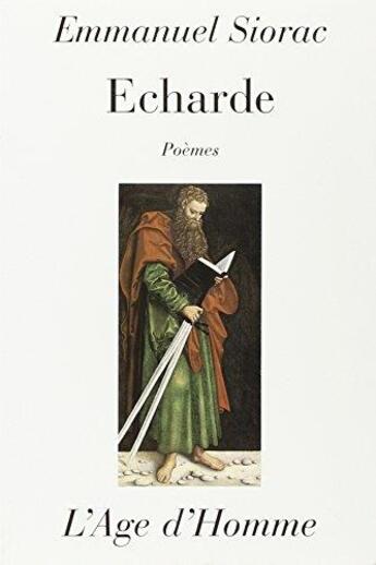 Couverture du livre « L'echarde » de  aux éditions L'age D'homme