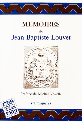 Couverture du livre « Memoires » de Louvet Jean-Baptiste aux éditions Desjonquères Editions