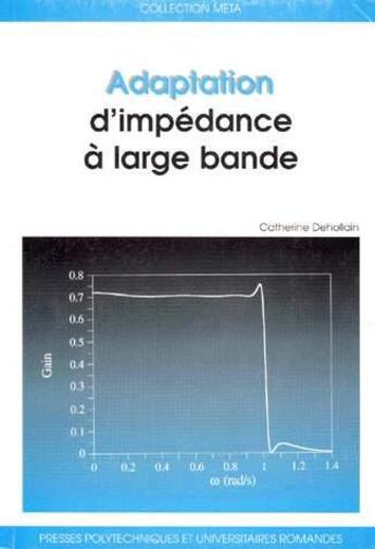 Couverture du livre « Adaptation D'Impedance » de Dehollain aux éditions Ppur