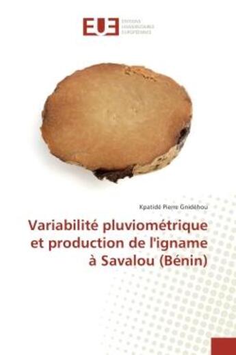 Couverture du livre « Variabilite pluviometrique et production de l'igname A Savalou (BENIN) » de Kpatidé Gnidéhou aux éditions Editions Universitaires Europeennes