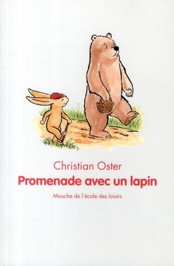 Couverture du livre « Promenade avec un lapin » de Oster Christian / St aux éditions Ecole Des Loisirs