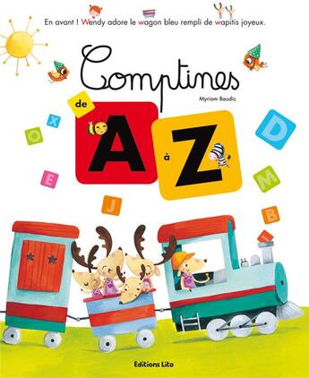 Couverture du livre « Comptines de A à Z » de Myriam Baudic aux éditions Lito