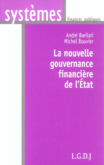 Couverture du livre « Reforme financiere:application et enjeux de la lolf (la) » de Barilari/Bouvier aux éditions Lgdj