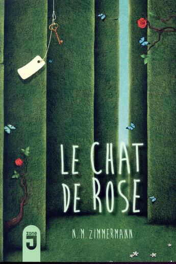 Couverture du livre « Chat de rose » de N. M. Zimmermann aux éditions Mijade