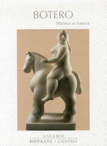 Couverture du livre « Botero, marbres et fusains » de Gilbert Lascault aux éditions Communic'art