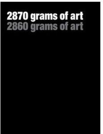 Couverture du livre « 2870 grams of art » de Pierre Denan aux éditions M19