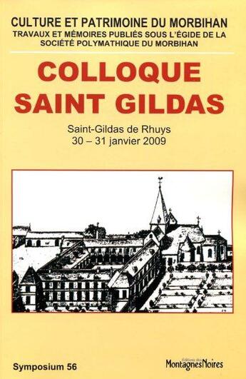 Couverture du livre « Colloque saint Gildas ; Saint-Gildas de Rhuys ; 30-31 janvier 2009 » de  aux éditions Montagnes Noires