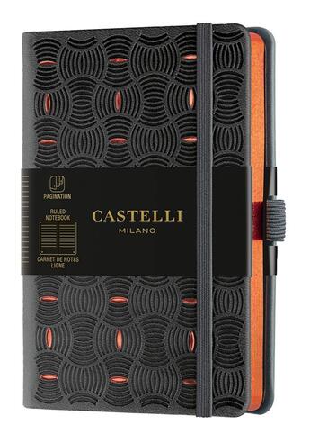 Couverture du livre « Carnet c&g poche ligne grain de riz copper » de Castelli aux éditions Castelli Milano