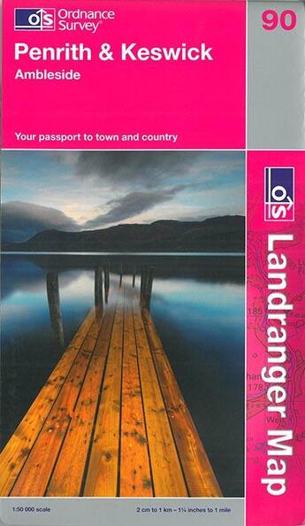 Couverture du livre « Penrith keswick & ambleside » de  aux éditions Ordnance Survey