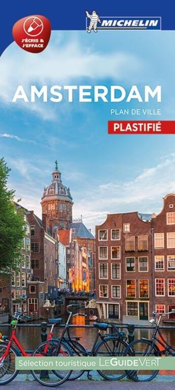 Couverture du livre « Amsterdam - plan de ville plastifie » de Collectif Michelin aux éditions Michelin