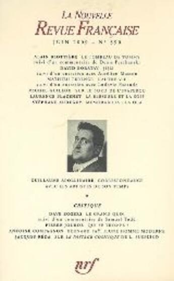 Couverture du livre « La nouvelle revue francaise N.590 » de La Nouvelle Revue Francaise aux éditions Gallimard