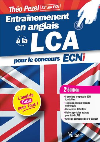 Couverture du livre « Entraînement en anlgais à la LCA pour le concours ECNi (2e édition) » de Theo Pezel aux éditions Vuibert