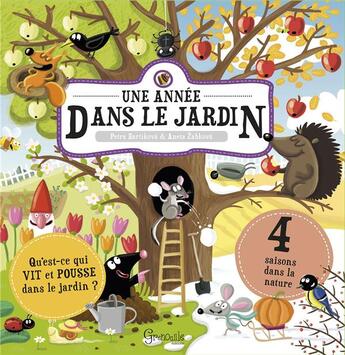 Couverture du livre « Une année dans le jardin » de Bartikova aux éditions Grenouille