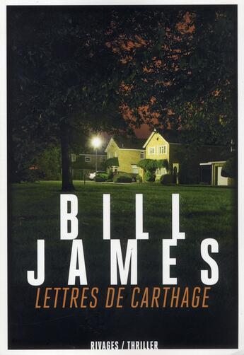 Couverture du livre « Lettres de Carthage » de Bill James aux éditions Rivages