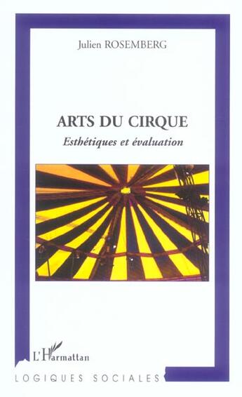 Couverture du livre « Arts du cirque » de Julien Rosemberg aux éditions L'harmattan