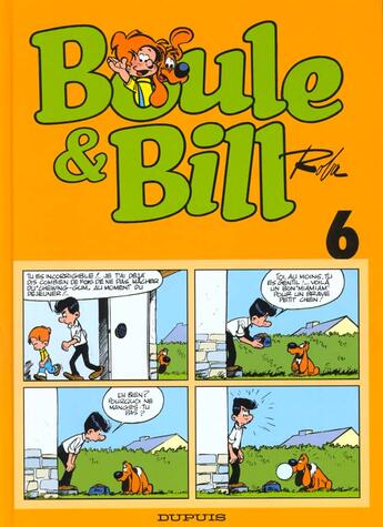 Couverture du livre « Boule & Bill Tome 6 » de Jean Roba aux éditions Dupuis