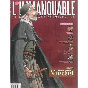 Couverture du livre « L'immanquable n.67 ; Vincent, Dufaux, Jamar ; août 2016 » de L'Immanquable aux éditions Dbd