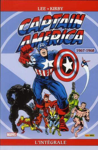 Couverture du livre « Captain America : Intégrale vol.2 : 1967-1968 » de Stan Lee et Jack Kirby aux éditions Panini