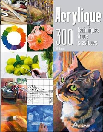 Couverture du livre « Acrylique ; 300 techniques, trucs & astuces » de Gil Barron aux éditions Artemis