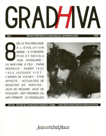 Couverture du livre « Revue Gradhiva n.8 » de Revue Gradhiva aux éditions Nouvelles Editions Place