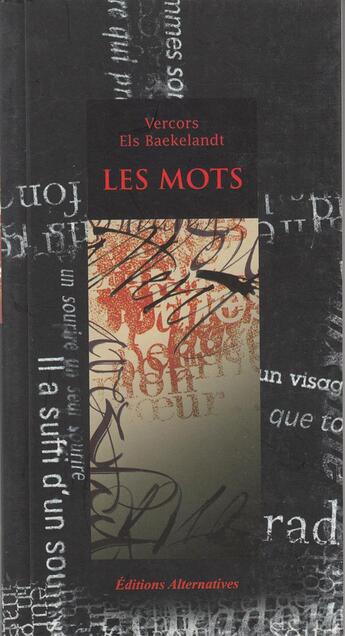 Couverture du livre « Les mots » de Vercors/Baekelandt aux éditions Alternatives