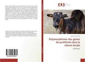 Couverture du livre « Polymorphisme des genes de prolificite chez la chevre locale » de Kouam Simo Jaures aux éditions Editions Universitaires Europeennes