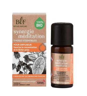 Couverture du livre « Synergie de 5 huiles essentielles bio meditation 10 ml » de  aux éditions Dg-exodif