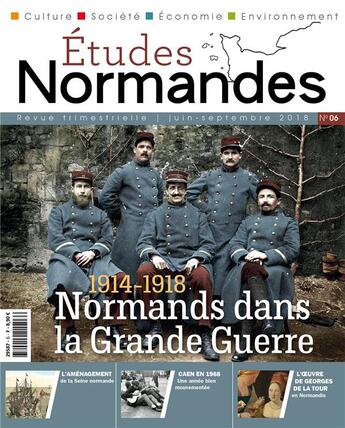 Couverture du livre « Études normandes n.6 ; les Normands dans la Grande Guerre » de  aux éditions Orep