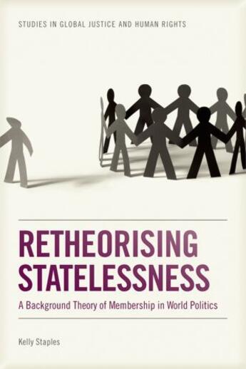 Couverture du livre « Retheorising Statelessness: A Background Theory of Membership in World » de Staples Kelly aux éditions Edinburgh University Press