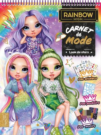 Couverture du livre « Rainbow high - carnet de mode (ed. 2024) » de Mga Entertainment aux éditions Hachette Jeunesse