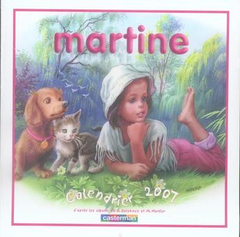 Couverture du livre « Martine calendrier 2007 » de Marlier Marcel aux éditions Casterman