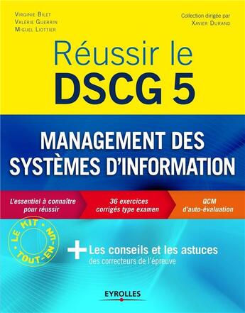 Couverture du livre « Réussir le DSCG 5 ; management des systèmes d'information » de Bilet/Guerrin aux éditions Eyrolles