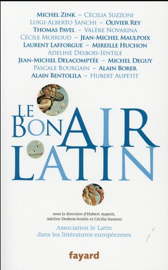 Couverture du livre « Le bon air latin » de  aux éditions Fayard