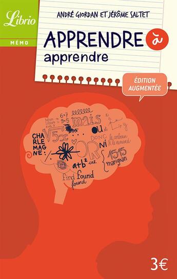 Couverture du livre « Apprendre a apprendre (nc) » de Saltet/Giordan Jerom aux éditions J'ai Lu