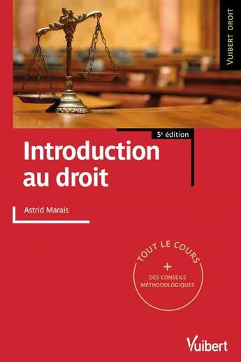 Couverture du livre « Introduction au droit (5e édition) » de Astrid Marais aux éditions Vuibert