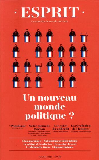 Couverture du livre « Un nouveau monde politique ? » de  aux éditions Revue Esprit